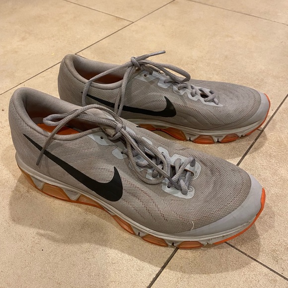 Nike Air Max Tailwind Running Shoe 621225-080 Grey/Orange size